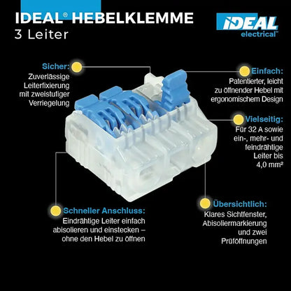 IDEAL 3-Leiter-Hebelklemme 50 Stück