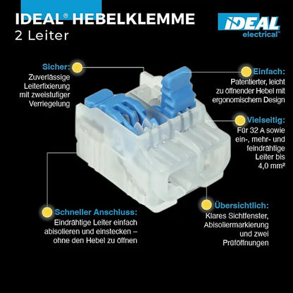 IDEAL 2-Leiter-Hebelklemme 50 Stück