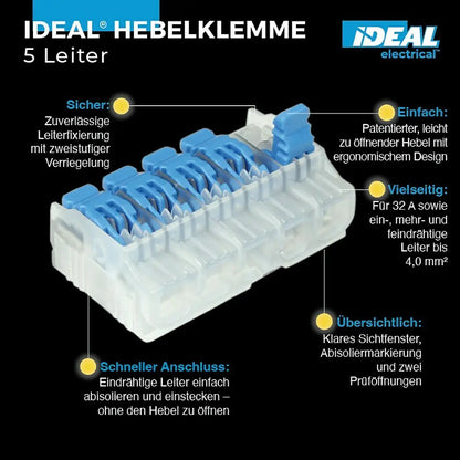 IDEAL Starter Set 2/3/5-Leiter-Hebelklemme 30 Stück